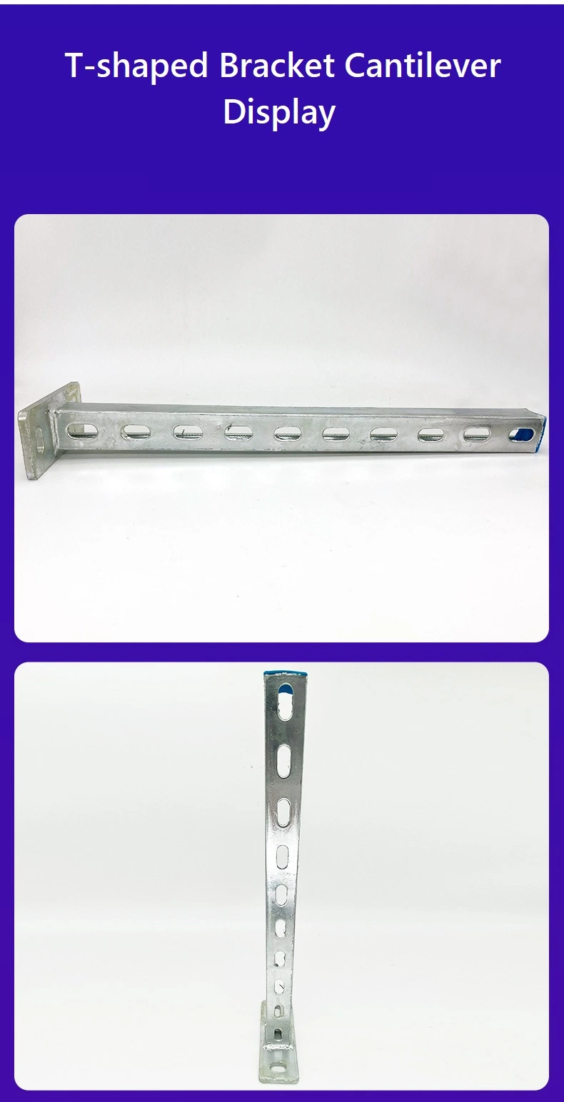 Steel Galvanized C Shaped Unistrut Bracket Cantilever Heavy Duty Wall Brackets