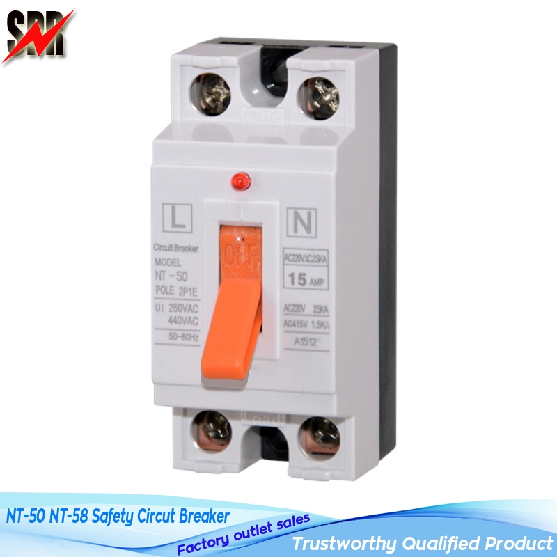 Nt-50 Nt-58 Safety Circut Breaker (Safety Switch) , Nt-58 Nt-508 Nt50-32n 5A 10A 16A 25A 32A 40A Overcurrent Protection Circuit Breaker