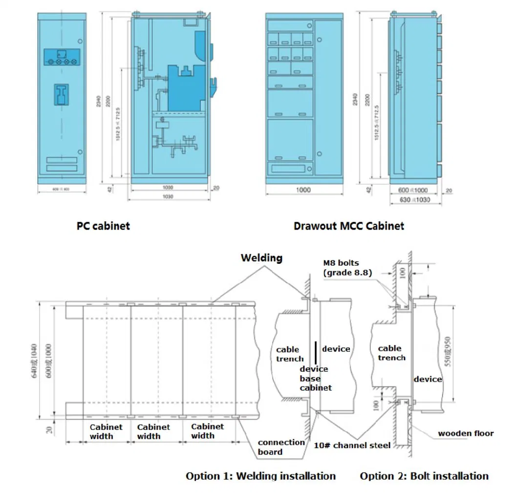 Mns 380V 660V 5000A Best Low-Voltage Withdrawable Switchgear Switch Cabinet