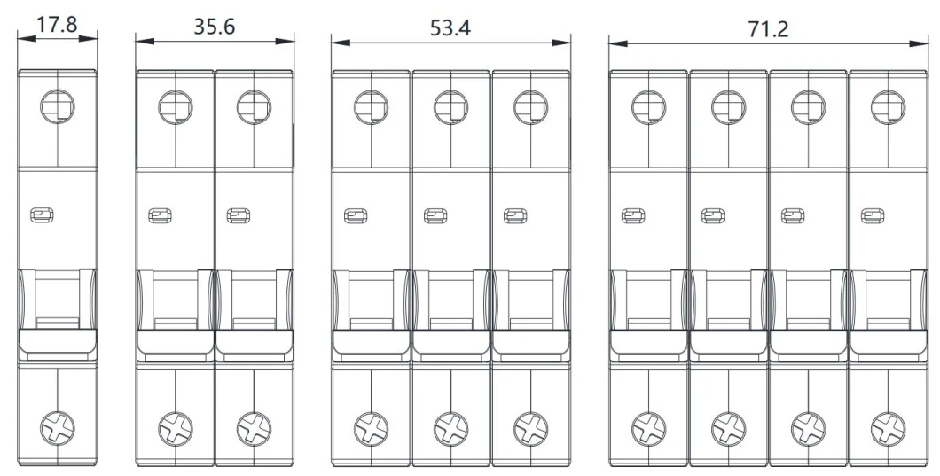 Geya Gym9h-125-1p 125A AC Mini MCB MCCB Electrical Moulded Case Arc Fault Circuit Breaker 10ka Breaker Manufacture 400V