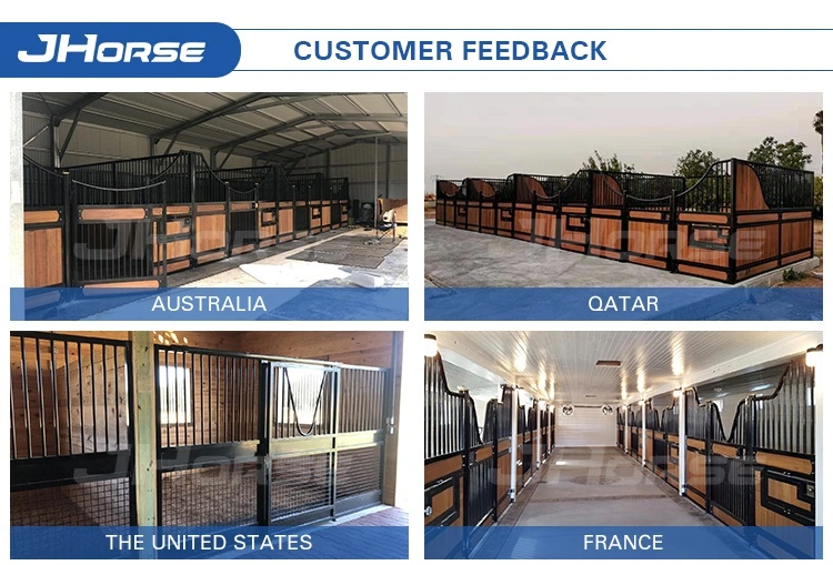 Heavy Duty Luxury Customized Bamboo Horse Stable Equipment Internal Horse Stall Fronts Panels Box for Sale