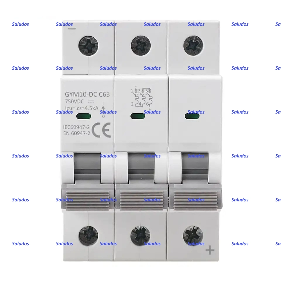 1p 4.5ka 63A DC MCB Solar System Protection Photovoltaic Circuit Breaker