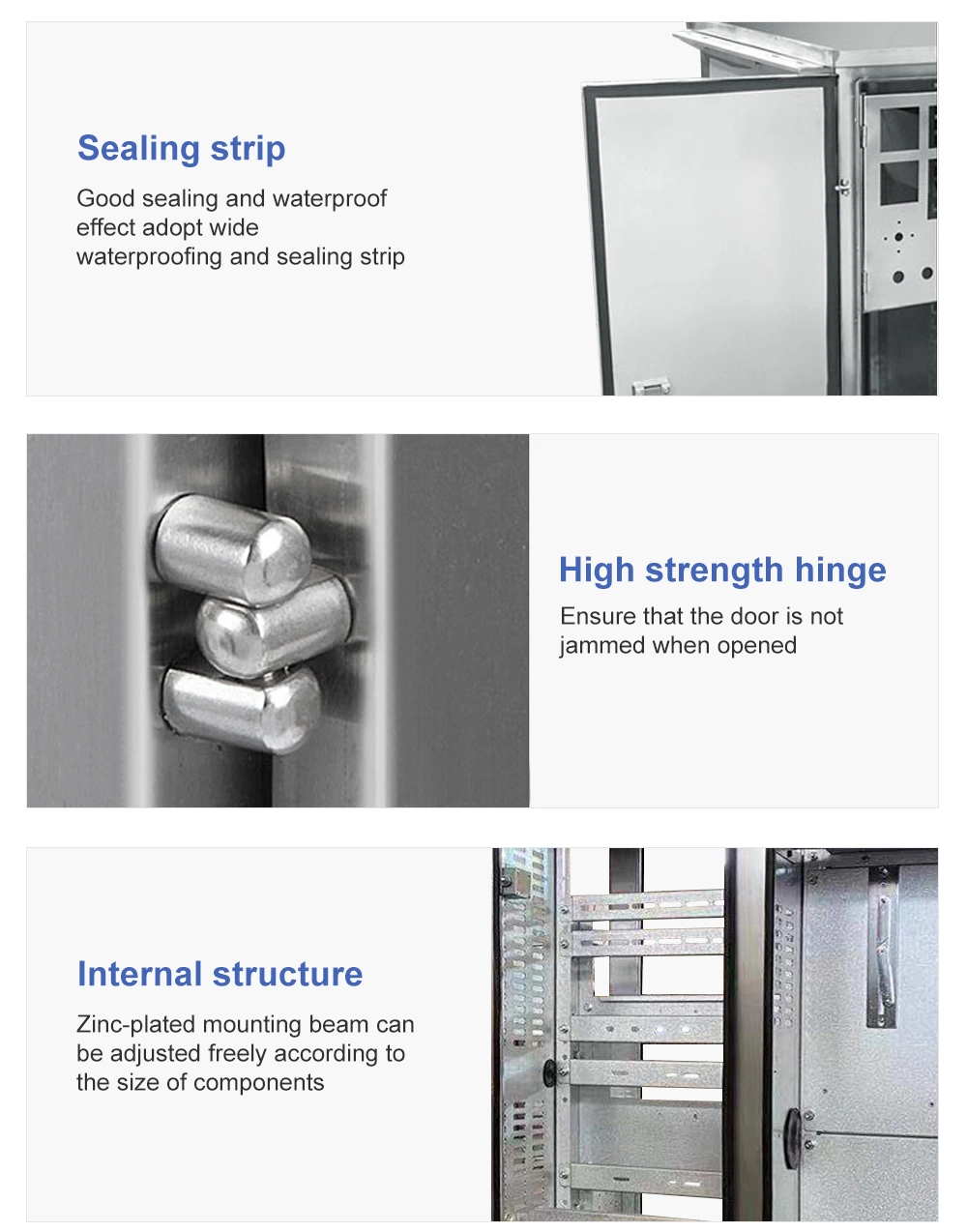 Jp Stainless Steel Distribution Box Three-Phase Meter Box