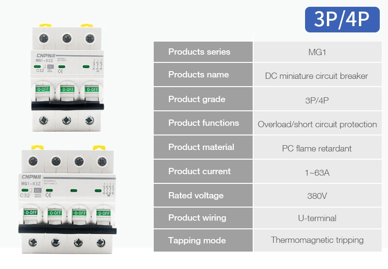 Air Main Switch 1000V 4p 6-36A Circuit Breaker