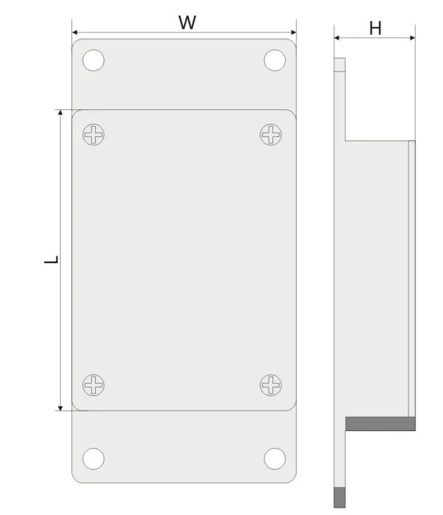 ABS Plastic Breaker Switch Junction Box Waterproof Dustproof Electrical Ear Type IP65 PVC Enclosure Box Outdoor Junction Box