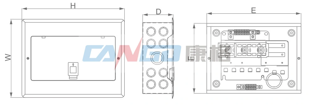 Single Phase Metal Surface Mounted Plug-in MCB Distribution Box