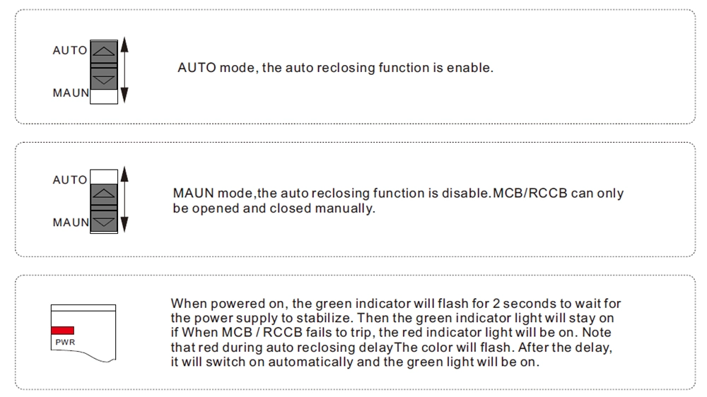 Geya Grd9l Automatic RCCB Auto Reclosing ELCB Auto Recloser 2p 4p RCCB Residual Current Circuit Breaker