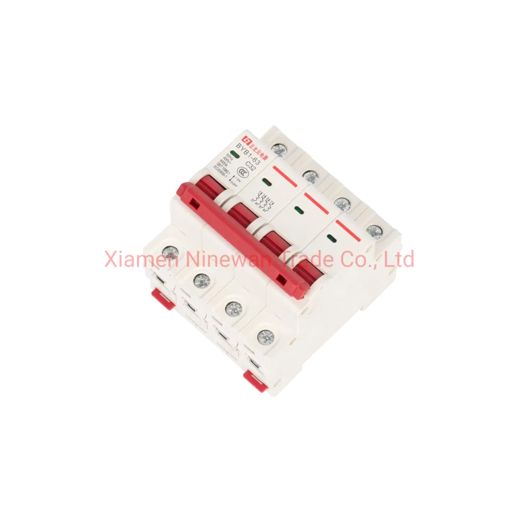 Byb1-63 1-4p C32 50Hz MCB Mini Circuit Breaker