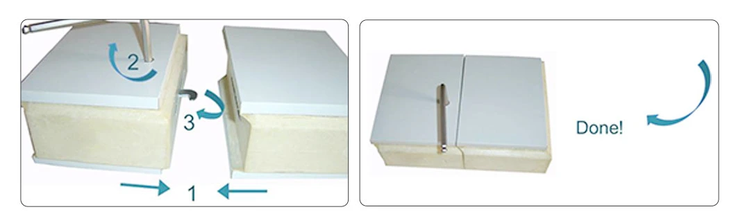 Long Service Life PU Sandwich Panel with Antirust Paint