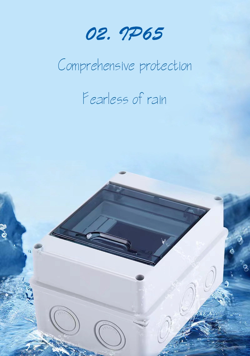 IP65 MCB Waterproof 8 Way Distribution Box Ht Box