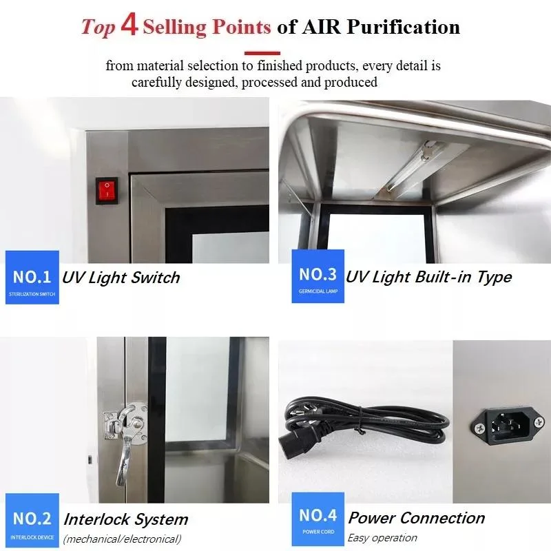 Stainless Steel Pass Through Box, Laminar Flow Dynamic Pass Box