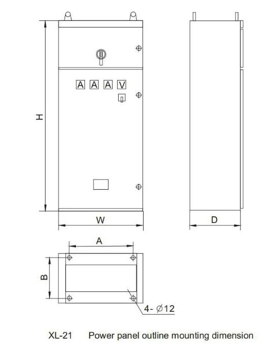 Three Phase AC 220V 380V Power Distribution Cabinet XL21 Explosion-Proof Power Control Box