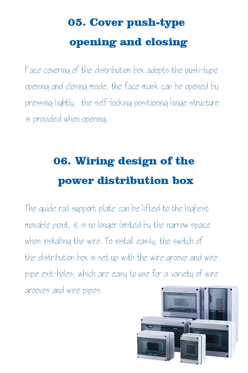 5way IP65 MCB Ht Waterproof Distribution Box