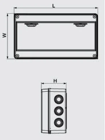 IP65 MCB Waterproof 8 Way Distribution Box Ht Box