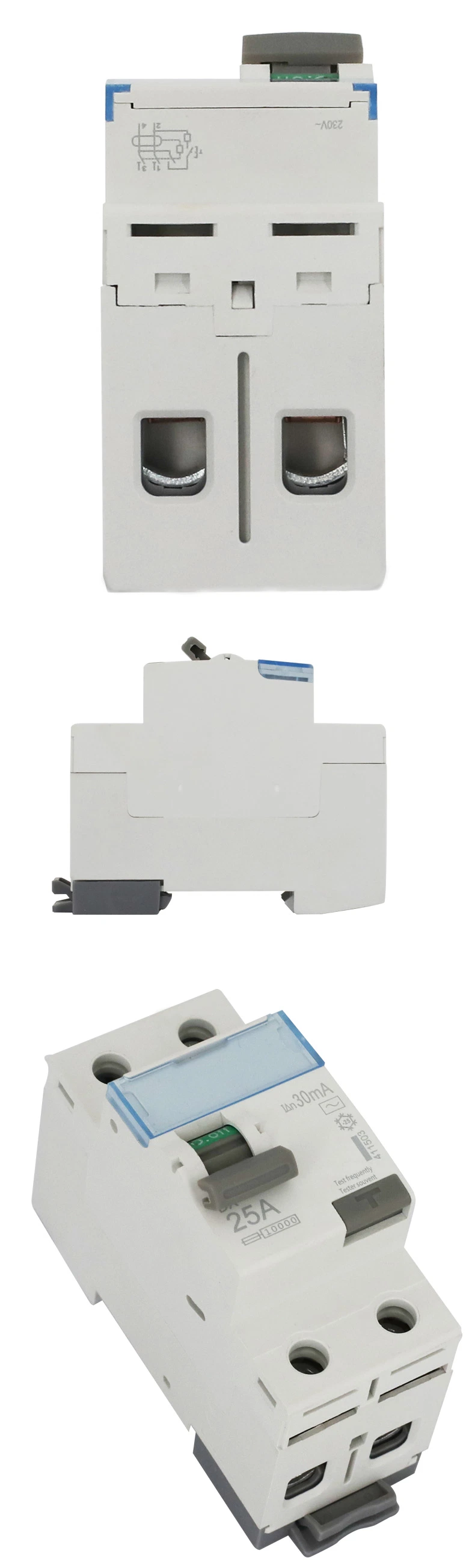 Dx3 AC Residual Breakers ELCB Circuit Breakers RCCB 40A63A 2p4p 30mA 300mA Earth Leakage