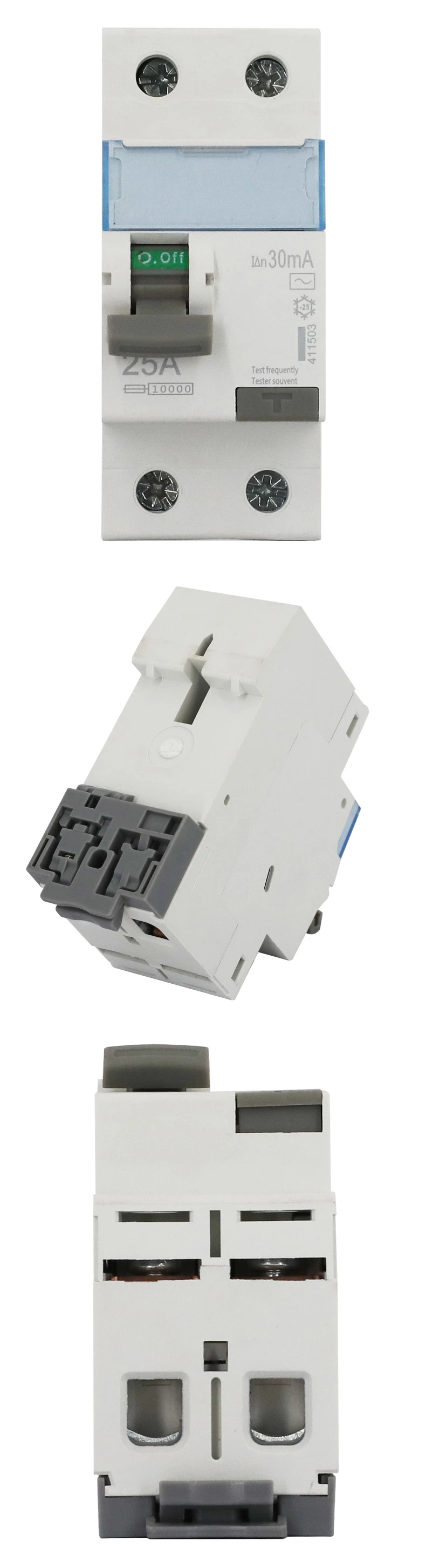 Dx3 AC Residual Breakers ELCB Circuit Breakers RCCB 40A63A 2p4p 30mA 300mA Earth Leakage