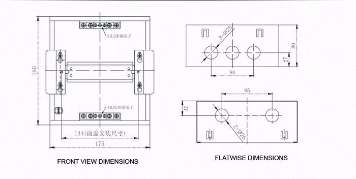 Factory Price Power MCB Metal Board Junction Box Distribution Box