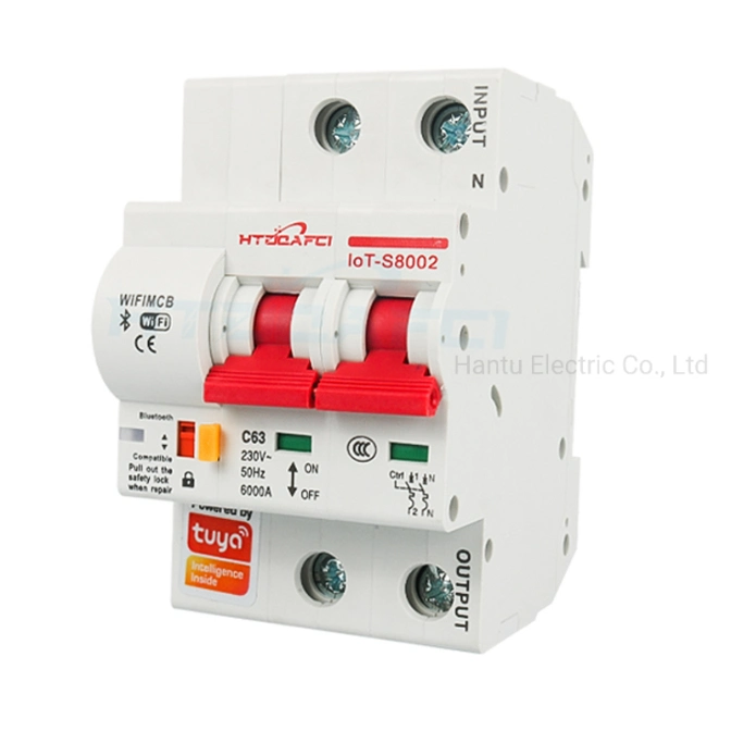 2p Good Quality 3ka 6ka Tuya House Use WiFi Mini Smart Circuit Breaker