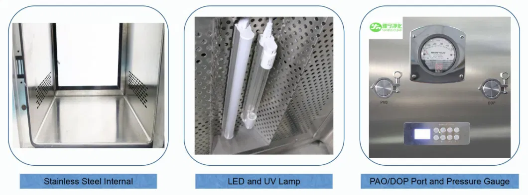 Stainless Steel Pass Through Box, Laminar Flow Dynamic Pass Box