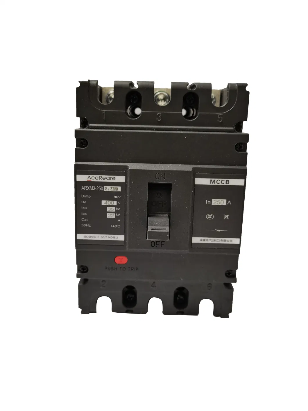 200A Moulded Case Circuit Breaker MCCB Electrical Circuit Breaker