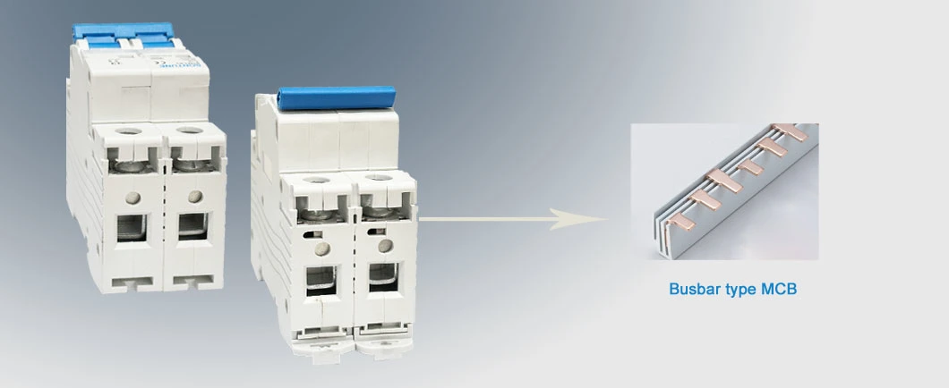 Busbar Connection Wire Type Stm3-63 Double Pole 6ka MCB Circuit Breaker