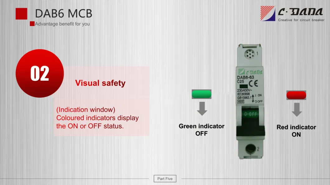 DAB6 MCB House Circuit Breaker with CB CE Certification