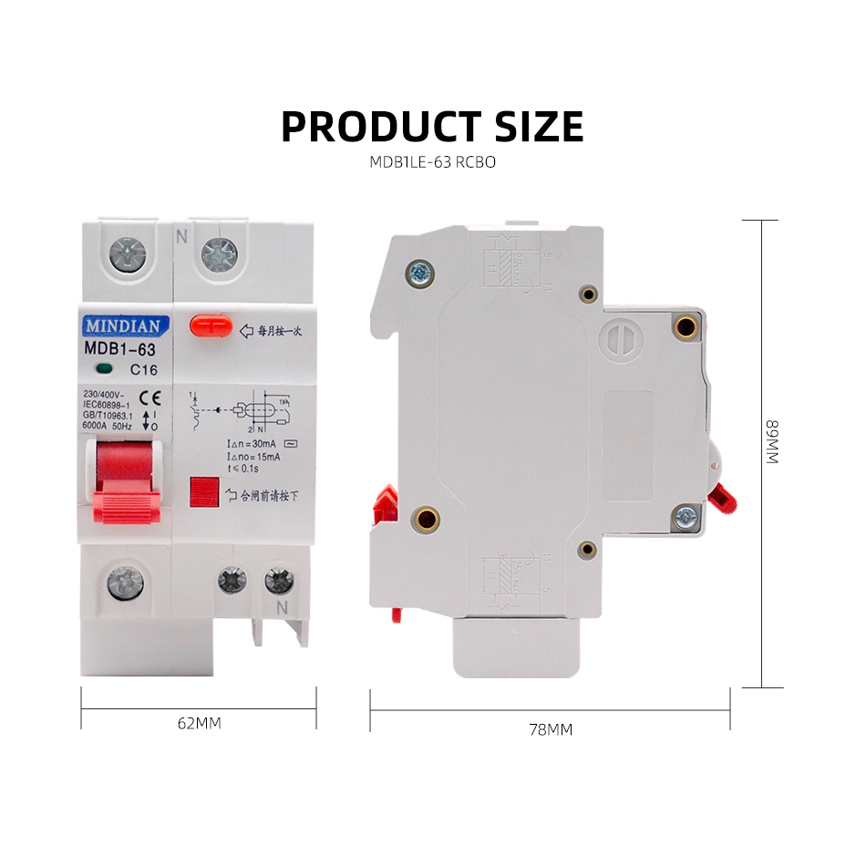 a Type with AC Current 2p and 4p Earth Leakage Circuit Breakers