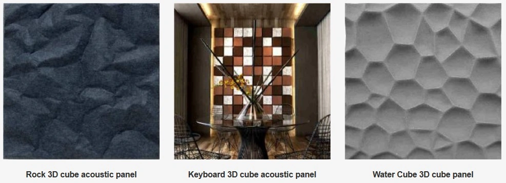 Eco-Friendly Keyboard Shape Polyester Fiber 3D Acoustic Panel