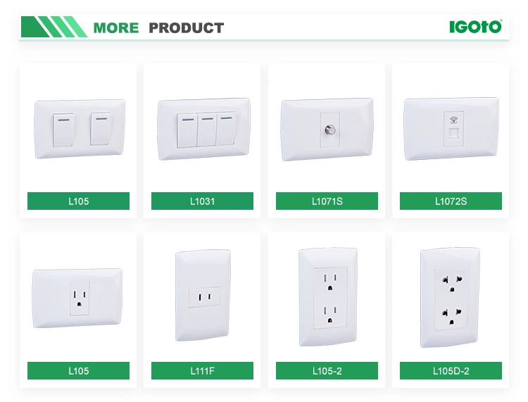 Us Standard 110V 220V 230V Wall Outlet Electric Wall Socket Electric Light Switch