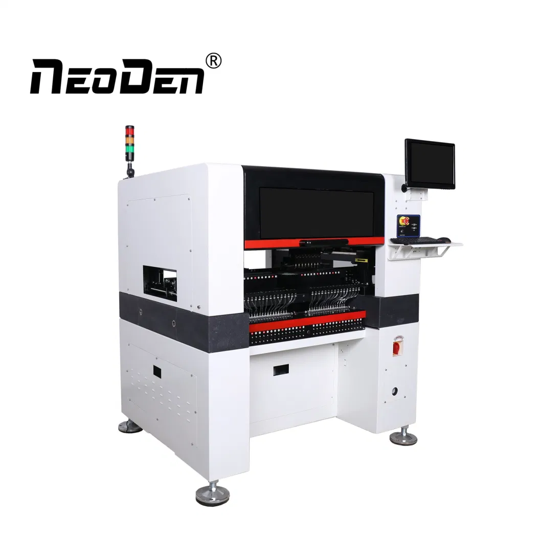 Automatic LED Pick and Place Machine (NeoDen10) Chip Mounter for PCB Board Assembly Production Line with 66 Feeders and Auto Rails in Stock