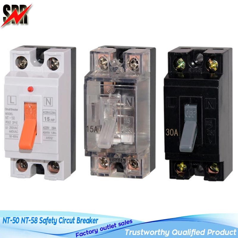 Nt-50 Nt-58 Safety Circut Breaker (Safety Switch) , Nt-58 Nt-508 Nt50-32n 5A 10A 16A 25A 32A 40A Overcurrent Protection Circuit Breaker