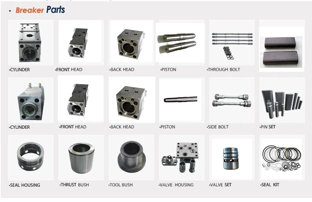 Excavator Hydraulic Rock Breaker Hammer Hb20g Hb30g Hb40g Sb50 Sb81 Hydraulic Breaker Silence Box Top Type