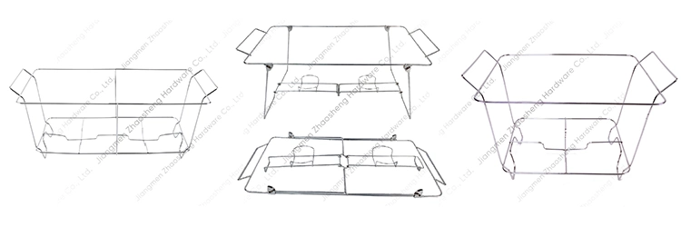 Serving Frame Tray Hotel Party Food Warmer Chafer Dish Stand Kit Disposable Wire Chafing Dish Buffet Set