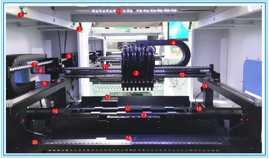 Automatic SMD 8 Head Pick and Place Machine SMT Machine