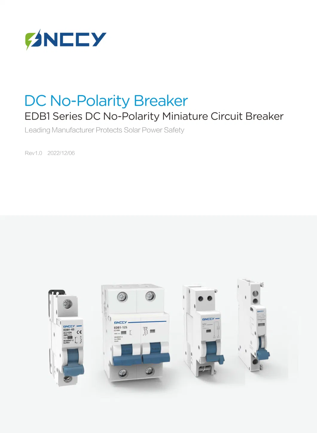 125A 1000V High Quality Mini Circuit Breaker MCB DIN Rail Mount Low Voltage Circuit Breakers