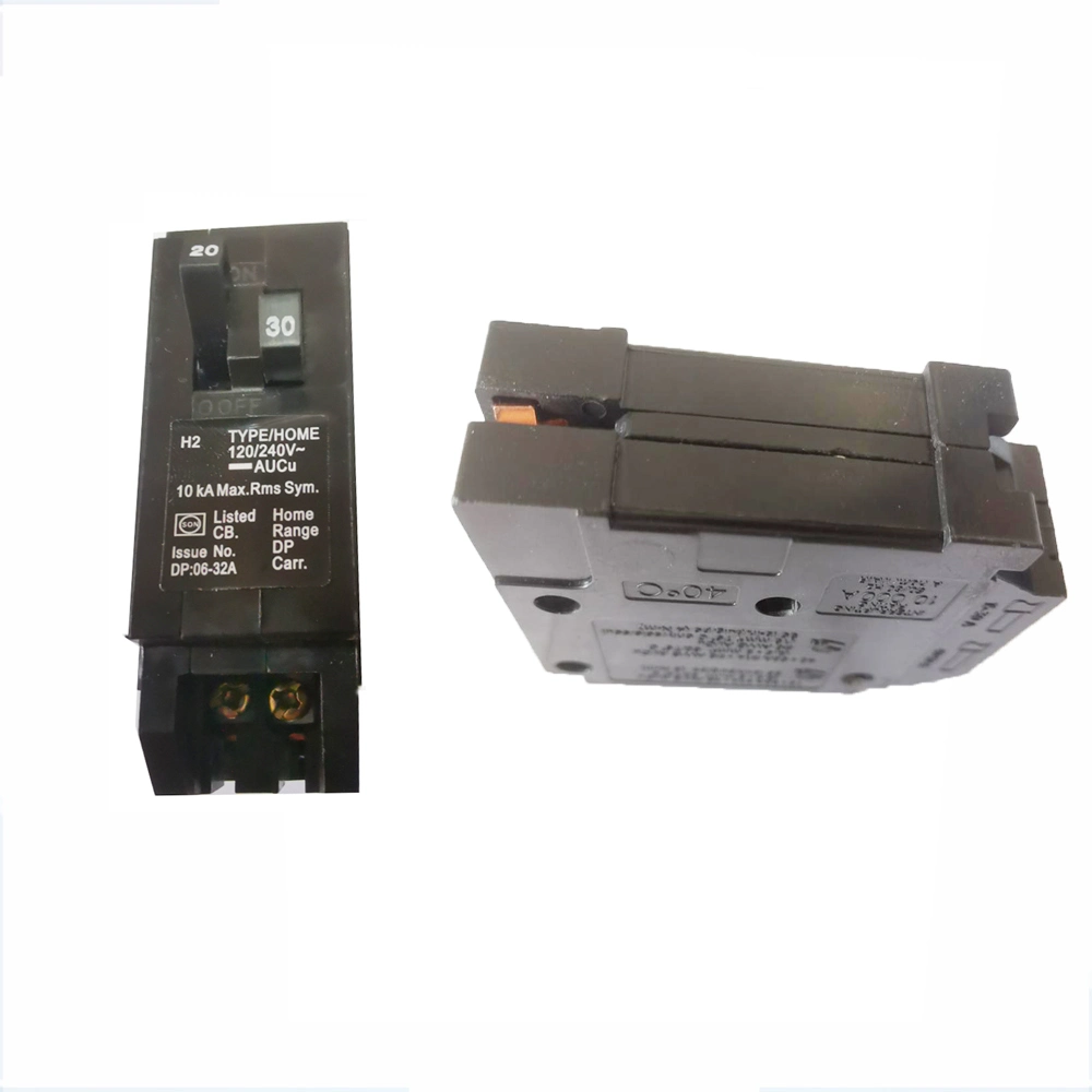 South America Market Plug in Type Black Body Circuit Breaker MCB