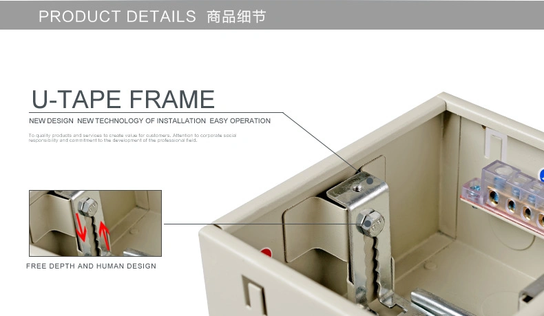 Flushing Mounted 16ways 20 Ways Single Row Distribution Board