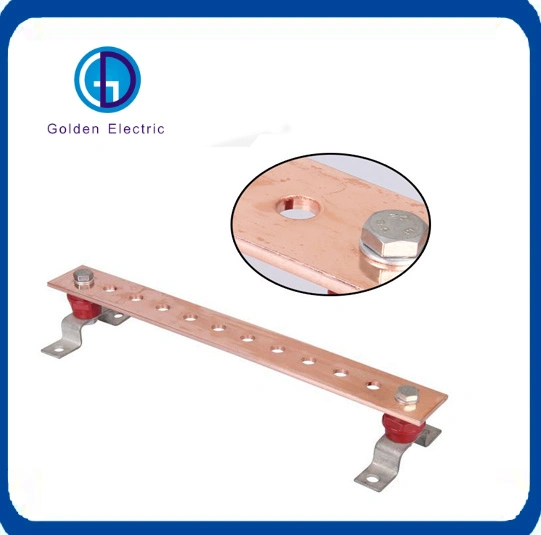 Factory Custom Logo Size High Performance Pure Copper/Tinned Copper/ Copper Clad Steel Busbar