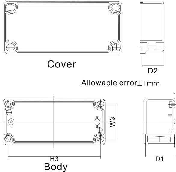 2020 High Quality IP66 Plastic Enclosure-Switch Box