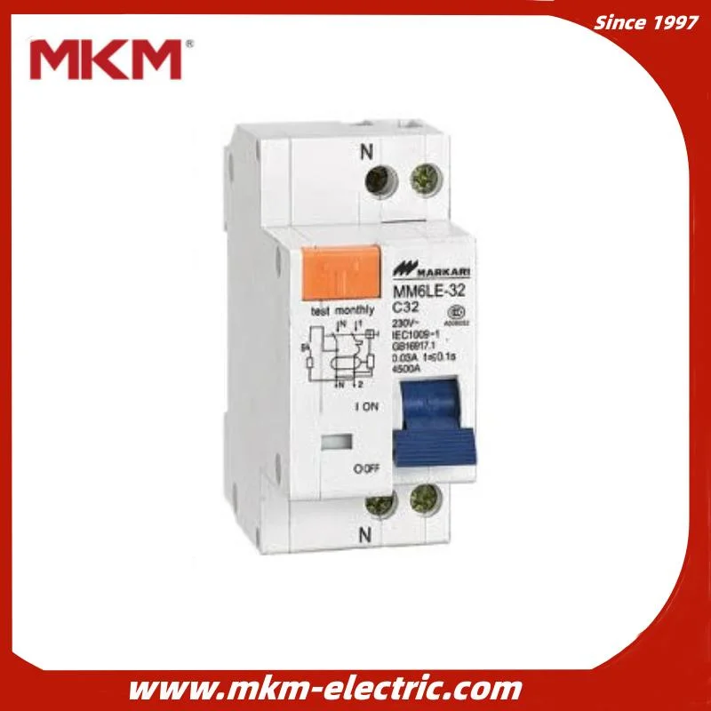 2poles 1-63A 220V 6ka Mini Circuit Breaker