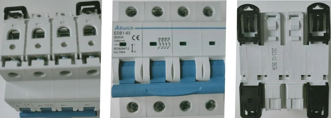 16A 20A 63AMP Single Phase Pole 1p 2p 3p 4p Mini Electric MCB DC Circuit Breaker Types Price DC MCB