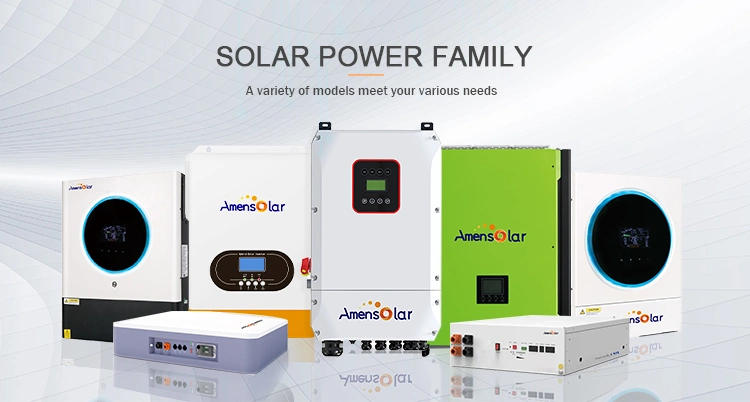 Amensolar Design for Us Split Phase 110V 120V Factory OEM 5kw on Grid Hybrid Solar Inverter