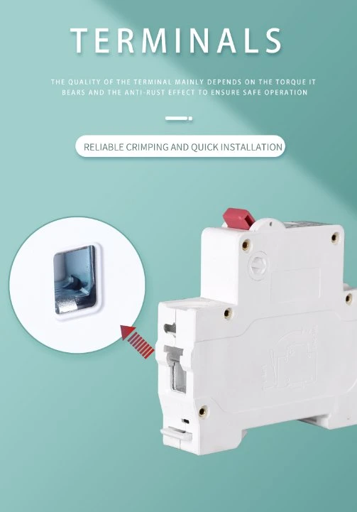 AC 1 Phase Circuit Breaker Dz47-63 Circuit Breaker C45 MCB