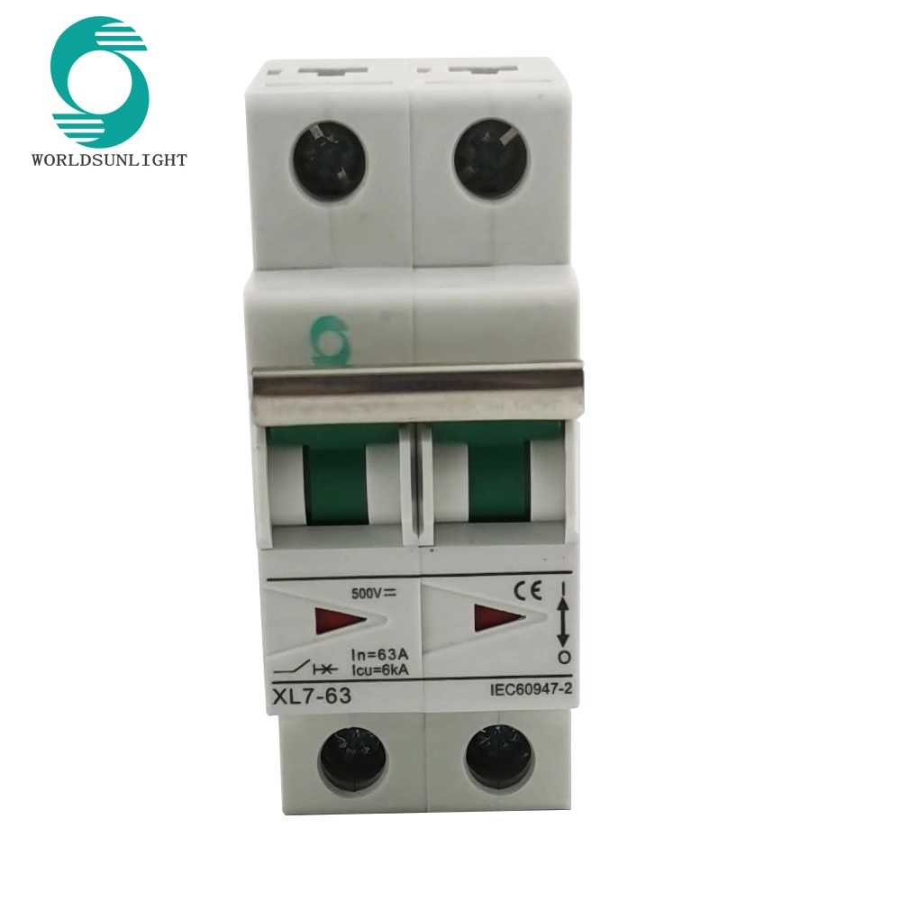 2 Pole DC 800V Smart Circuit Breakers DC Solar MCB