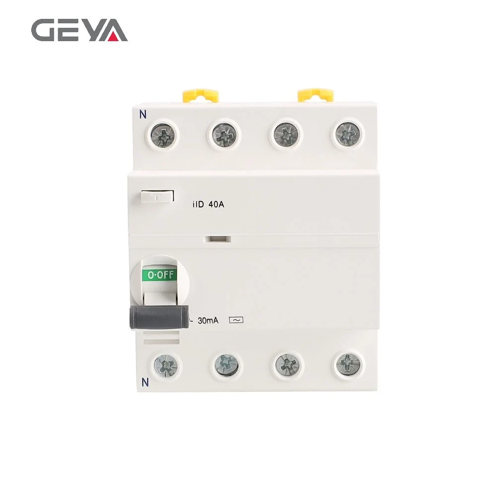 Geya Ild 2p Red Copper Electromagnetic RCD Over-Voltage Protection Circuit Breaker RCCB Residual Current Circuit Break Magnetic