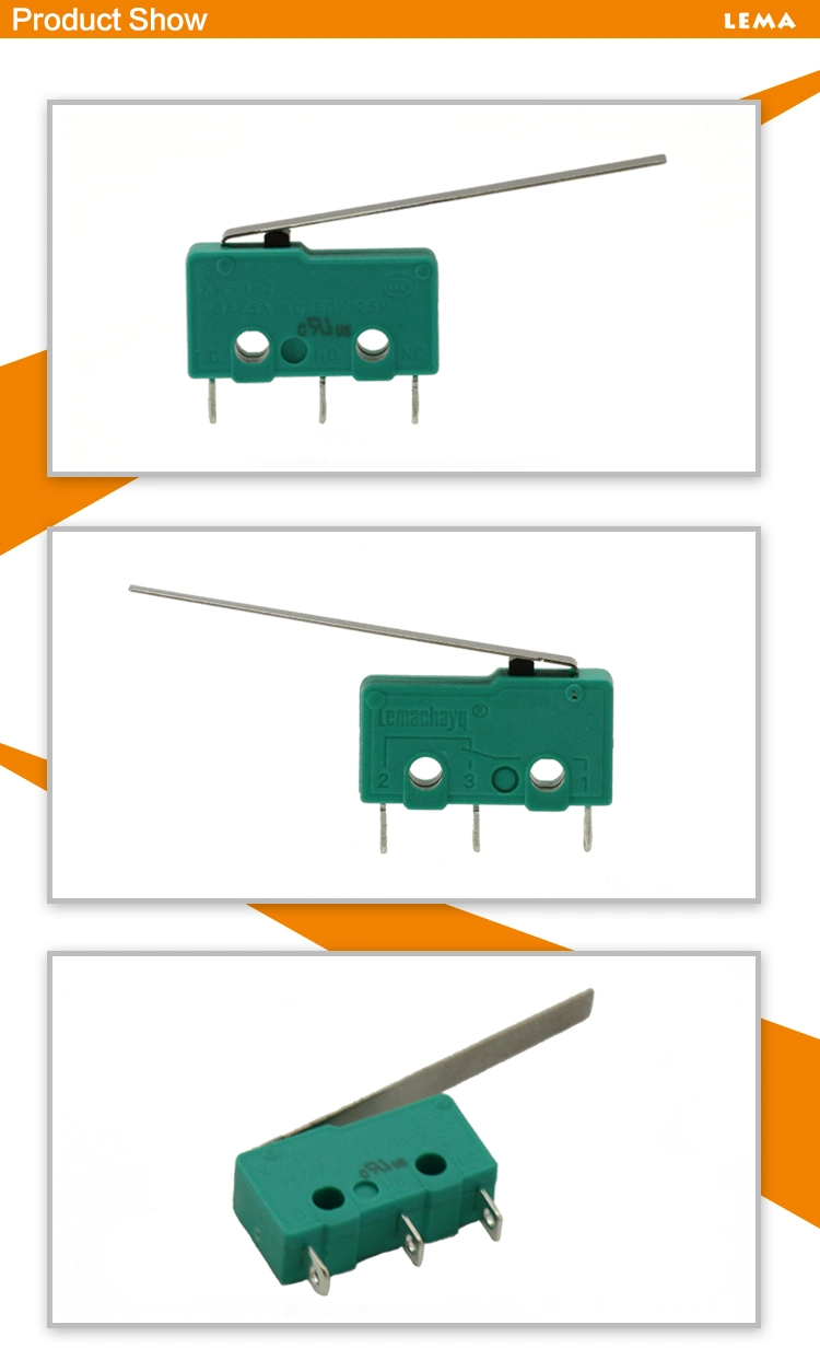 Kw12-8 5A Lever Welding Terminal Mini Micro Switch