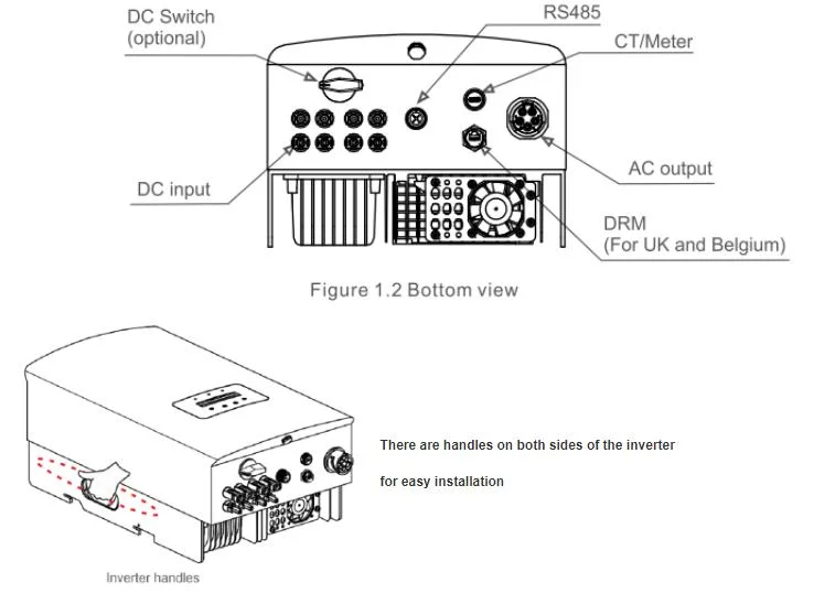 on Grid Ree-Phase T Series Solar Panel Inverter DC AC 12kw 15kw