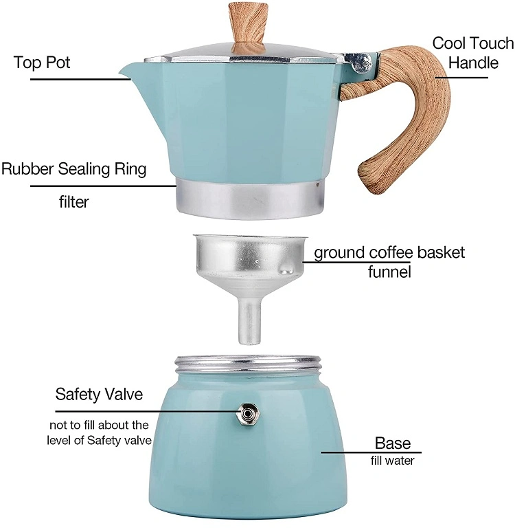 Yireen Moka Pot 150ml Premium Style Good for Travel