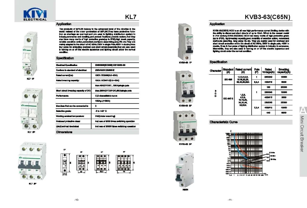 High Capacity 6ka Mini Circuit Breaker IC60