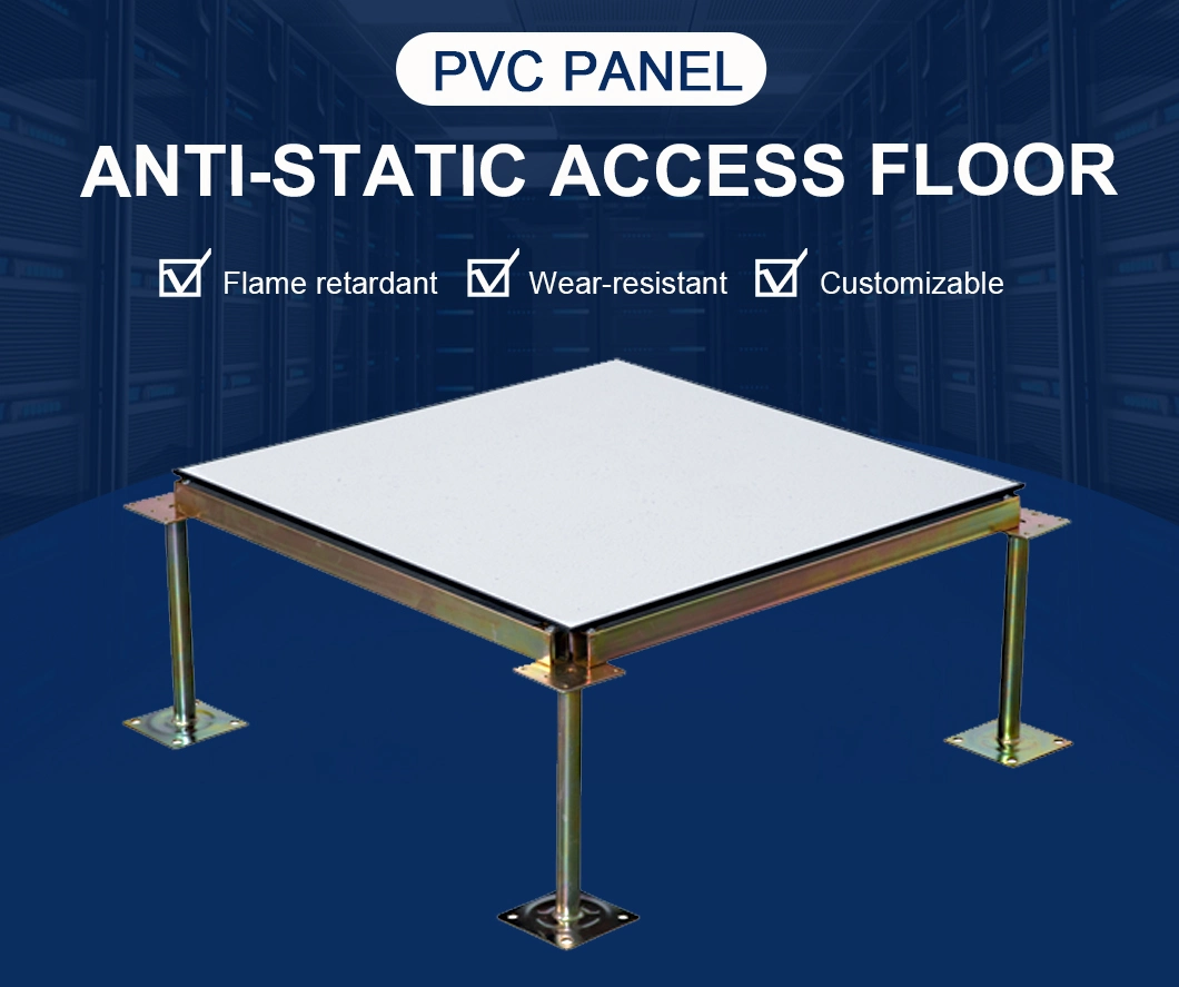 Long Service Life Furniture Laminate Sheet Anti-Static Access Floor PVC Panel for Computer Room, Data Center